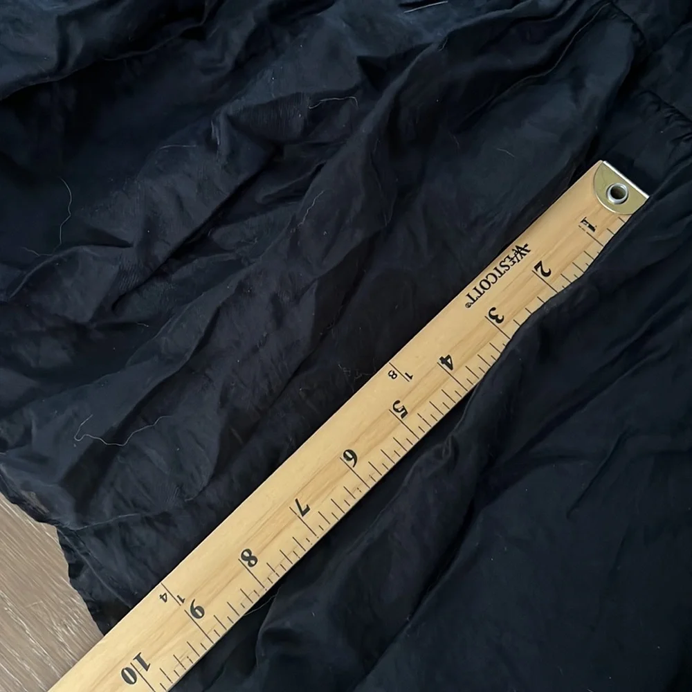 Abercrombie & Fitch Tiered Ruched Babydoll Emerson Maxi Dress | M petite - Picture 9 of 10